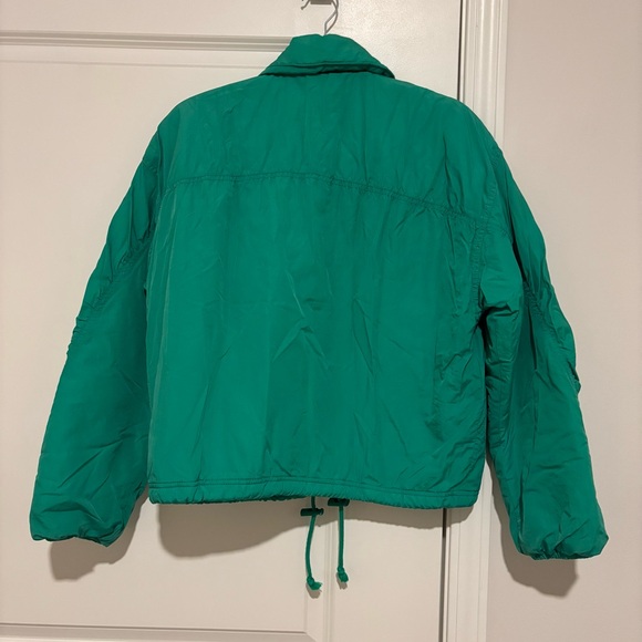 Free People Movement Women's Off The Bleachers Coaches Jacket in Lucky Charm - Picture 4 of 11